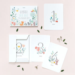 Gift Set Milestone Cards First Year - Forest