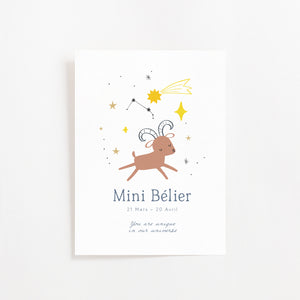 Carte Astro - Mini Bélier