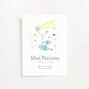 Carte Astro - Mini Poissons
