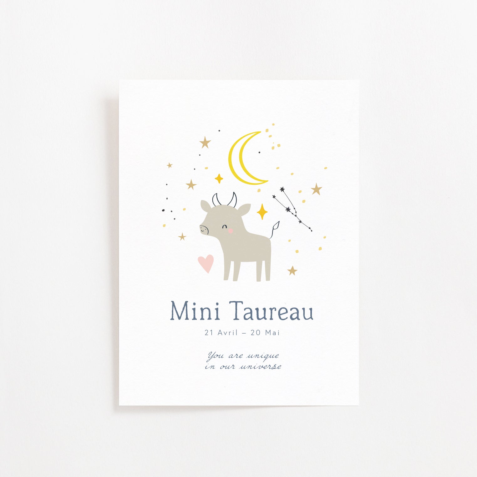 Carte Astro - Mini Taureau